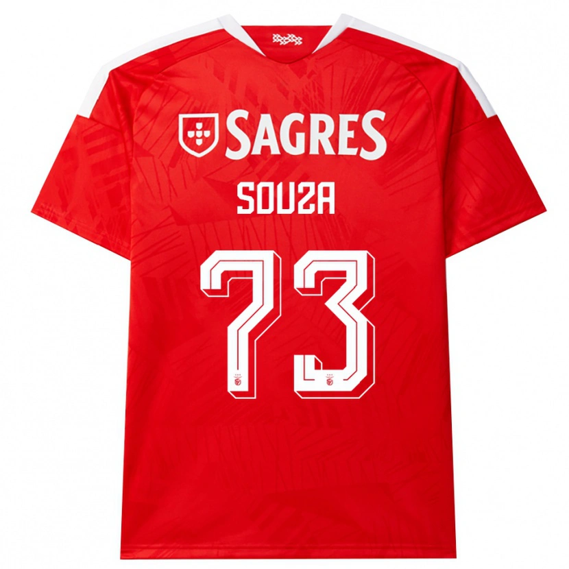 Danxen Hombre Camiseta Beni Souza #73 Rojo Blanco Amarillo 1ª Equipación 2026/27 La Camisa México