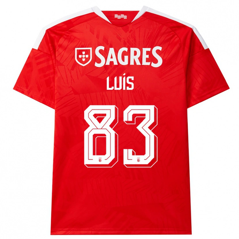 Danxen Hombre Camiseta Rafael Luís #83 Rojo Blanco Amarillo 1ª Equipación 2026/27 La Camisa México