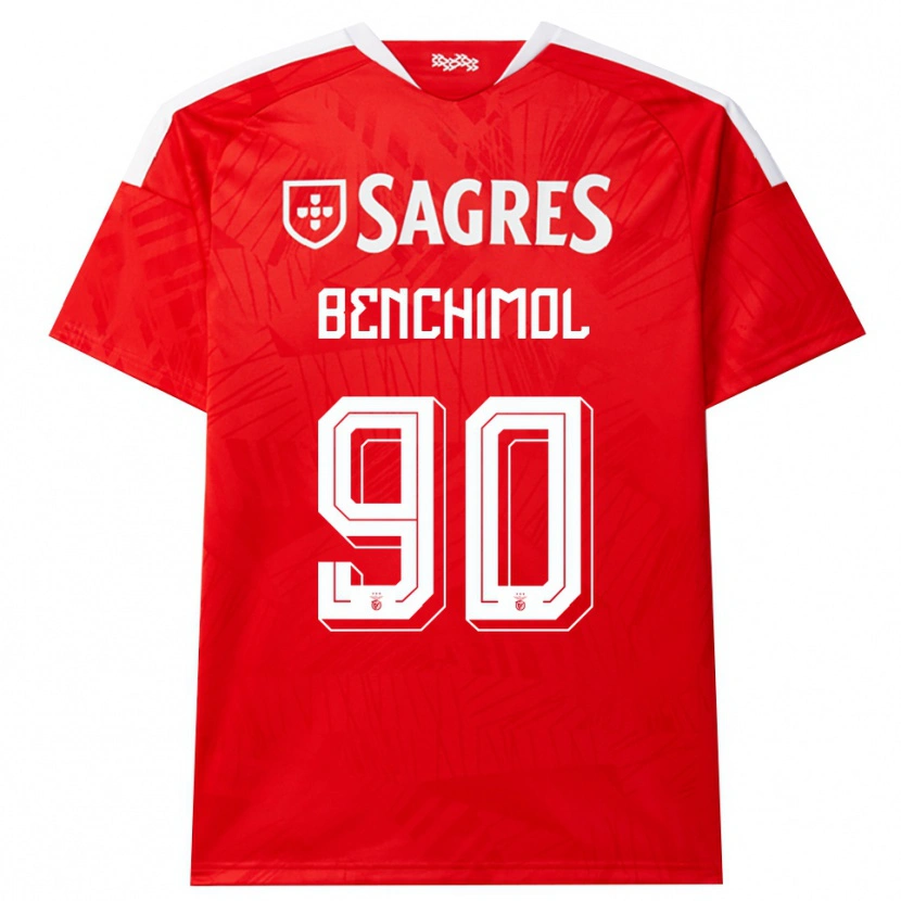 Danxen Hombre Camiseta Benchimol #90 Rojo Blanco Amarillo 1ª Equipación 2026/27 La Camisa México