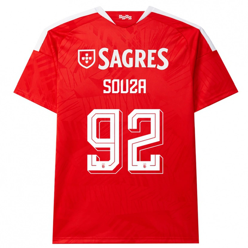 Danxen Hombre Camiseta Pedro Souza #92 Rojo Blanco Amarillo 1ª Equipación 2026/27 La Camisa México