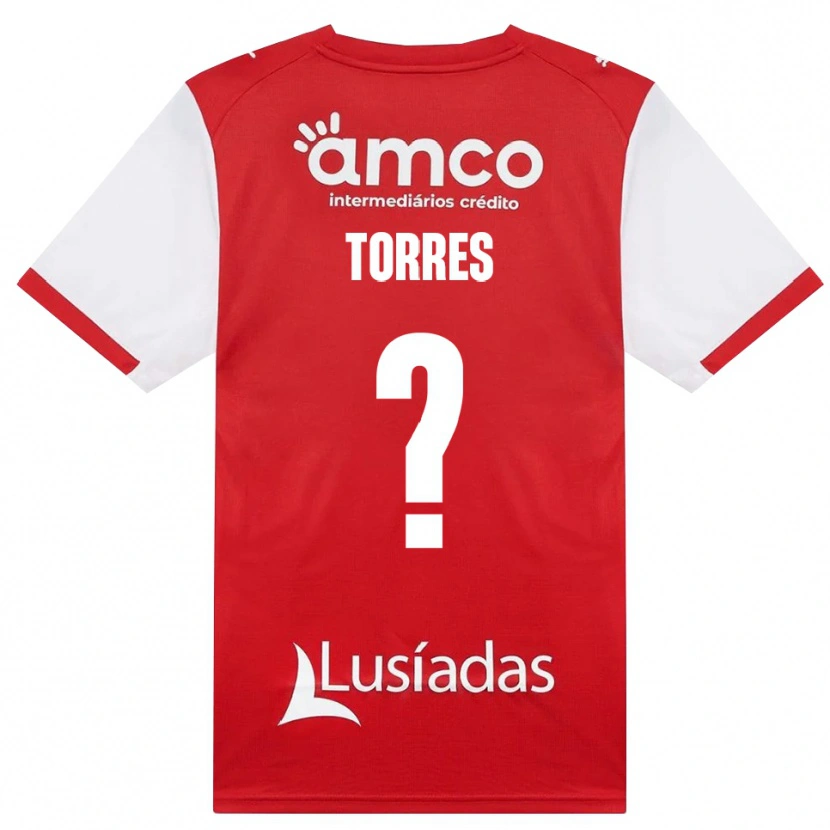 Danxen Hombre Camiseta Marco Torres #0 Rojo Blanco Negro 1ª Equipación 2026/27 La Camisa México