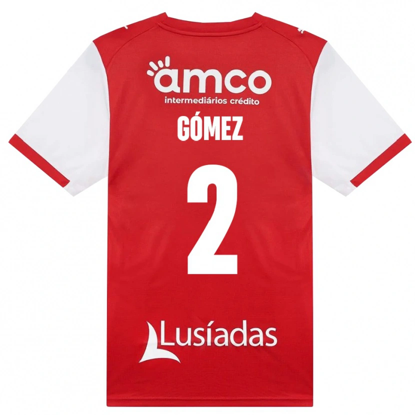 Danxen Hombre Camiseta Víctor Gómez #2 Rojo Blanco Negro 1ª Equipación 2026/27 La Camisa México