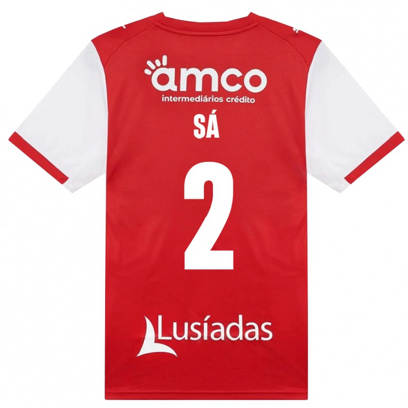 Danxen Hombre Camiseta Henrique Sá #2 Rojo Blanco Negro 1ª Equipación 2026/27 La Camisa México