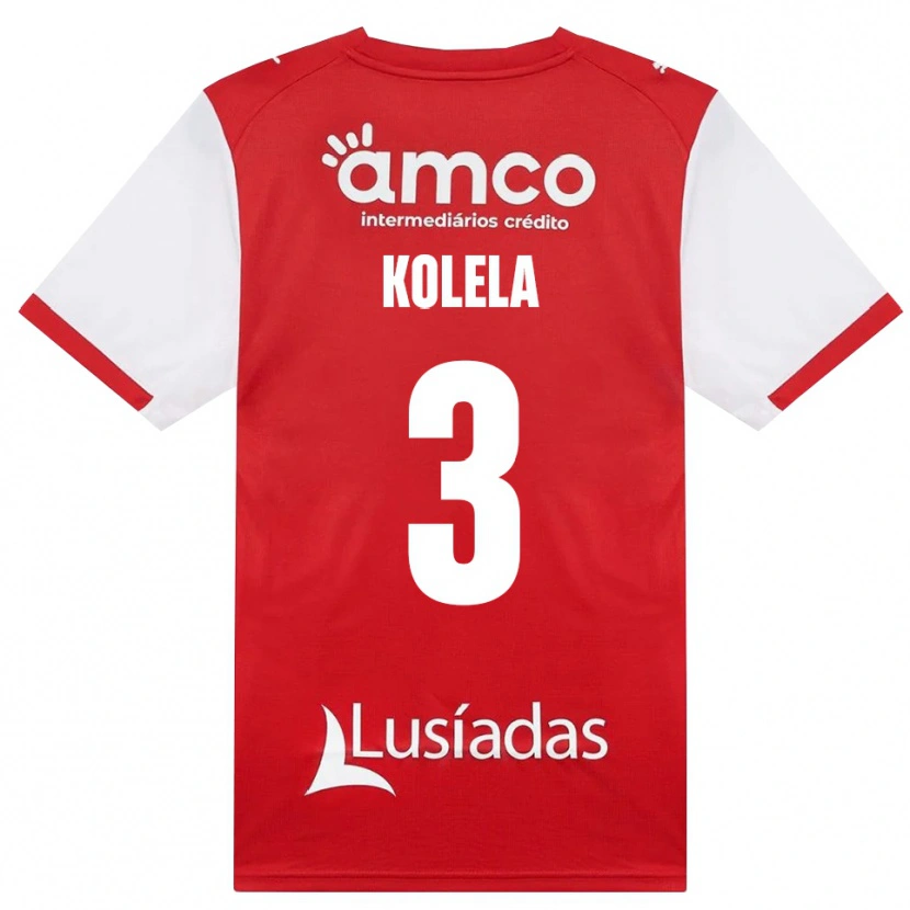 Danxen Hombre Camiseta Kyllian Kolela #3 Rojo Blanco Negro 1ª Equipación 2026/27 La Camisa México