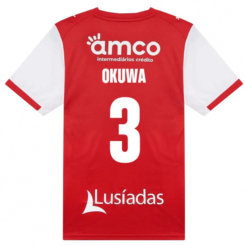 Danxen Hombre Camiseta Temi Okuwa #3 Rojo Blanco Negro 1ª Equipación 2026/27 La Camisa México