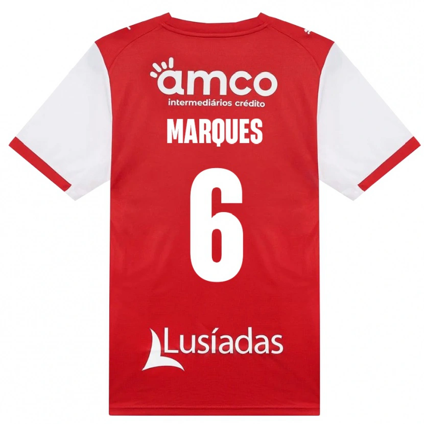 Danxen Hombre Camiseta Rodrigo Marques #6 Rojo Blanco Negro 1ª Equipación 2026/27 La Camisa México