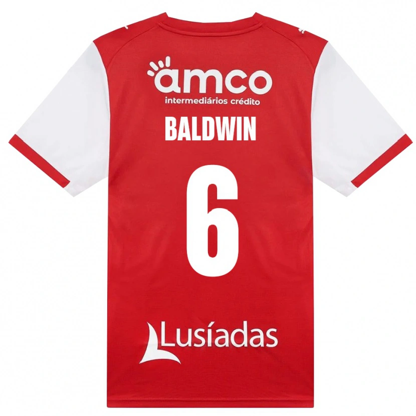 Danxen Hombre Camiseta Carlyn Baldwin #6 Rojo Blanco Negro 1ª Equipación 2026/27 La Camisa México