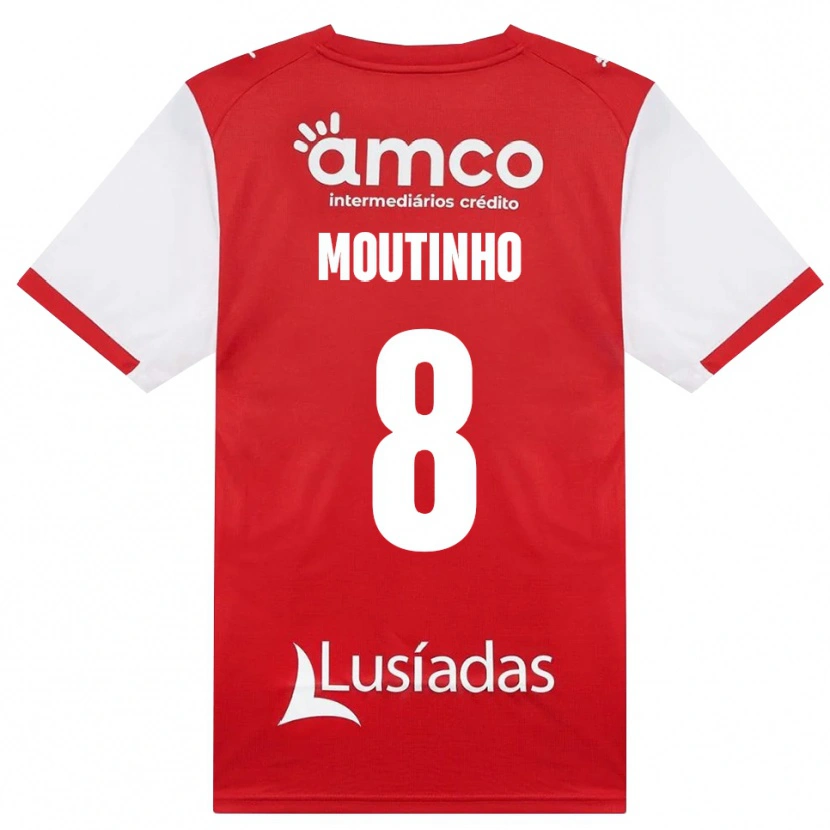 Danxen Hombre Camiseta João Moutinho #8 Rojo Blanco Negro 1ª Equipación 2026/27 La Camisa México