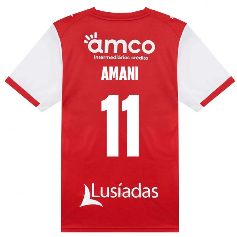 Danxen Hombre Camiseta Jolina Amani #11 Rojo Blanco Negro 1ª Equipación 2026/27 La Camisa México