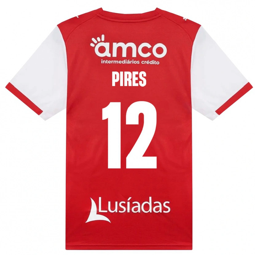 Danxen Hombre Camiseta Hugo Pires #12 Rojo Blanco Negro 1ª Equipación 2026/27 La Camisa México