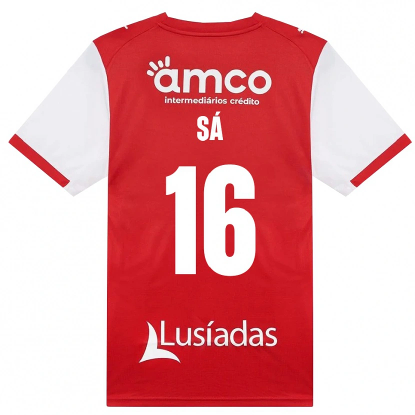 Danxen Hombre Camiseta Alex Sá #16 Rojo Blanco Negro 1ª Equipación 2026/27 La Camisa México