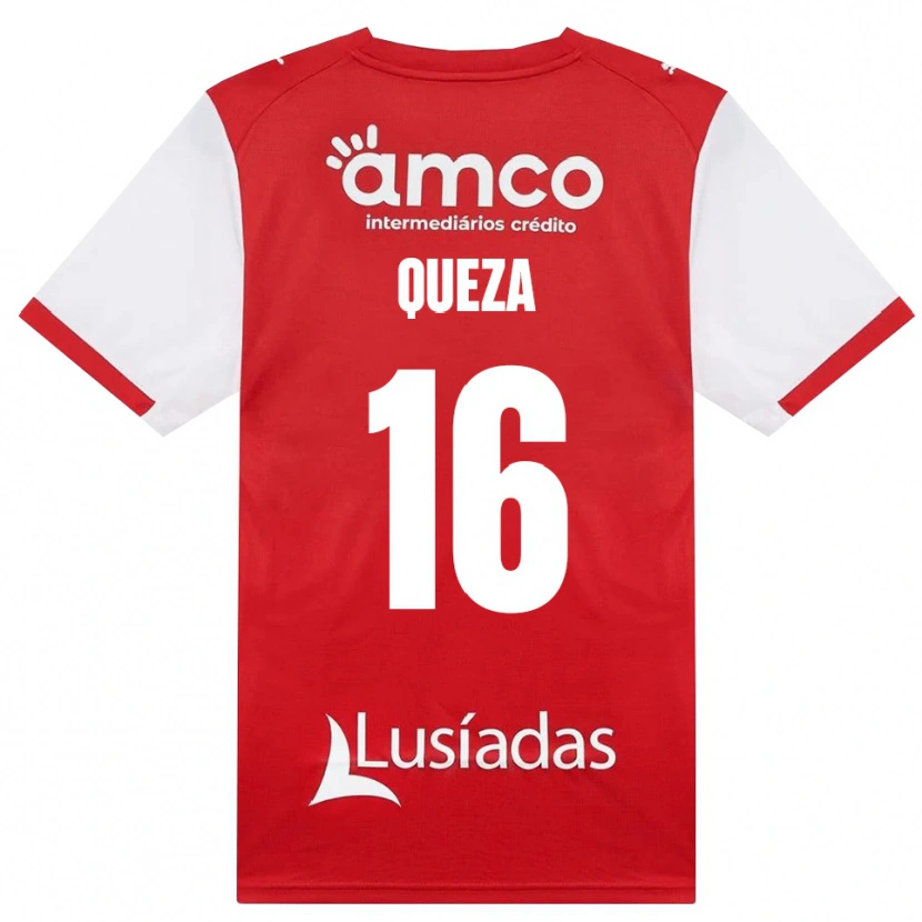 Danxen Hombre Camiseta Lello Queza #16 Rojo Blanco Negro 1ª Equipación 2026/27 La Camisa México
