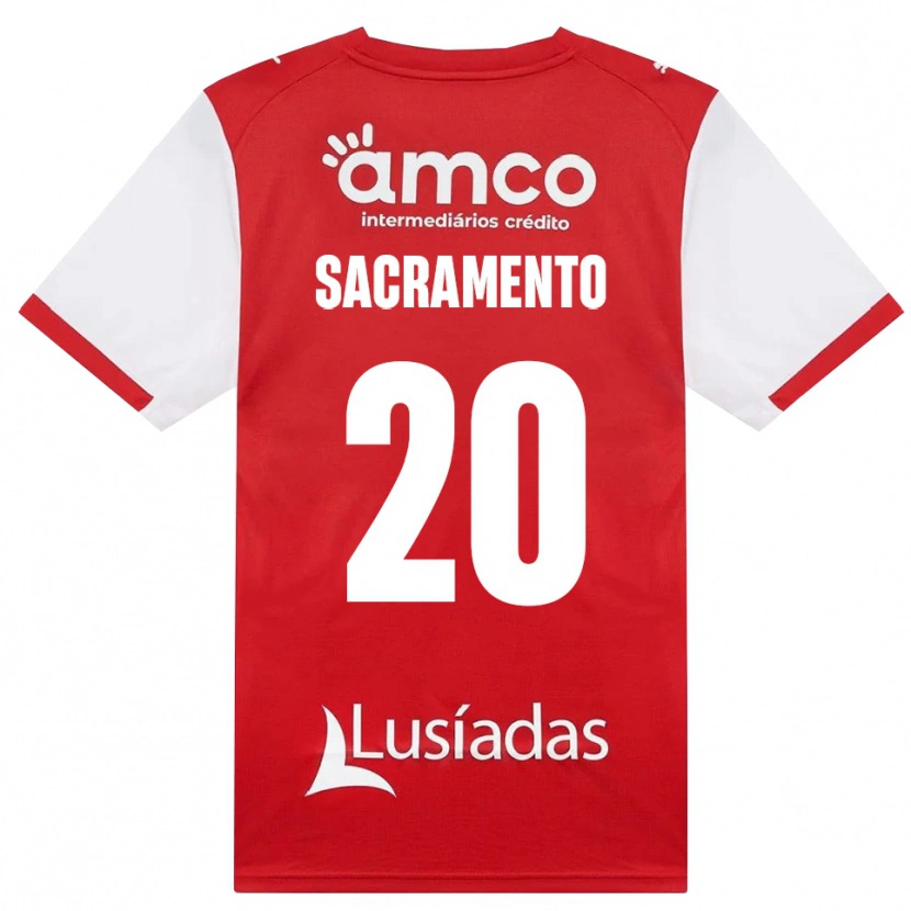 Danxen Hombre Camiseta Medgilson Sacramento #20 Rojo Blanco Negro 1ª Equipación 2026/27 La Camisa México