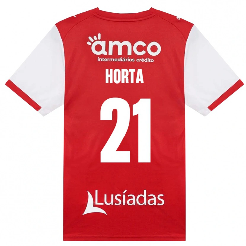 Danxen Hombre Camiseta Ricardo Horta #21 Rojo Blanco Negro 1ª Equipación 2026/27 La Camisa México