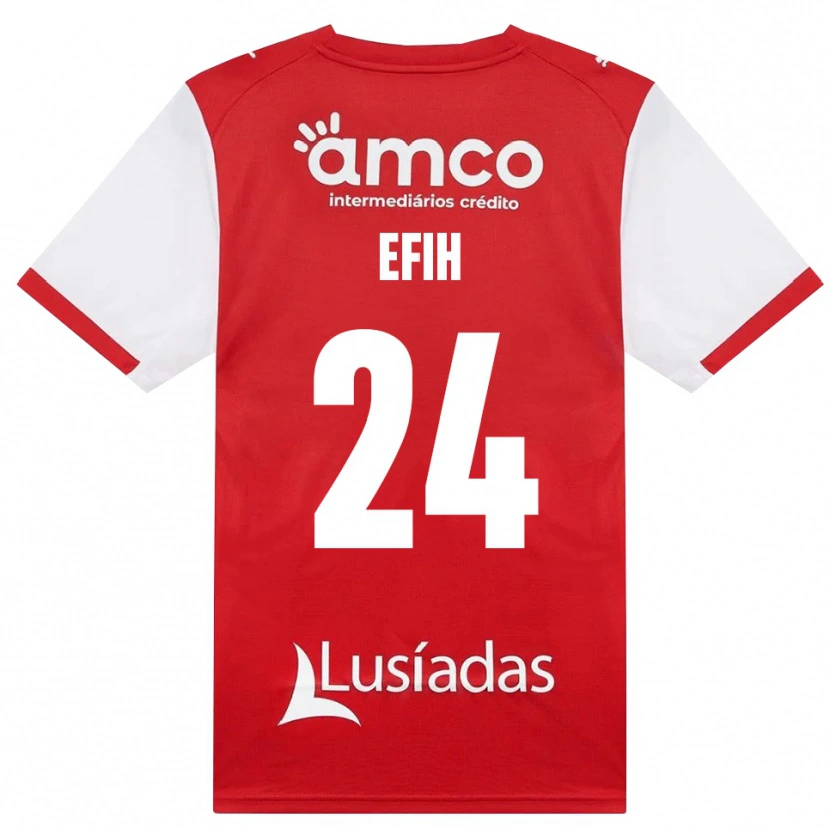 Danxen Hombre Camiseta Peace Efih #24 Rojo Blanco Negro 1ª Equipación 2026/27 La Camisa México