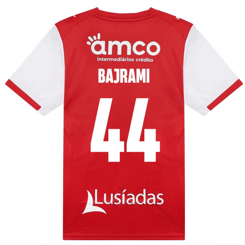 Danxen Hombre Camiseta Adrian Bajrami #44 Rojo Blanco Negro 1ª Equipación 2026/27 La Camisa México