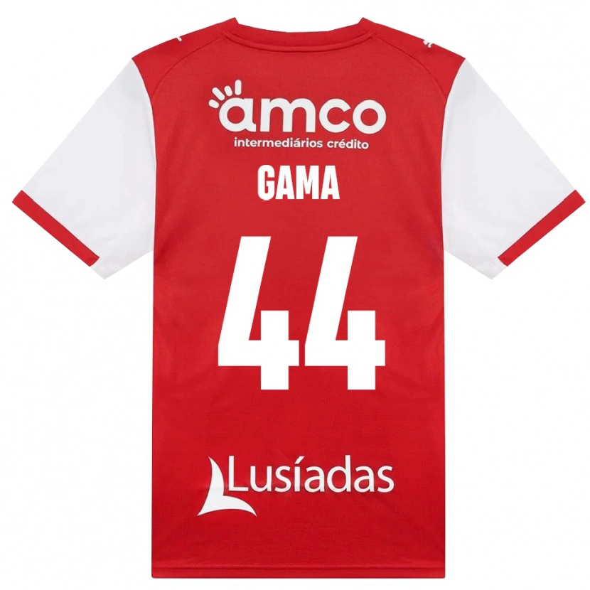 Danxen Hombre Camiseta Dinis Gama #44 Rojo Blanco Negro 1ª Equipación 2026/27 La Camisa México