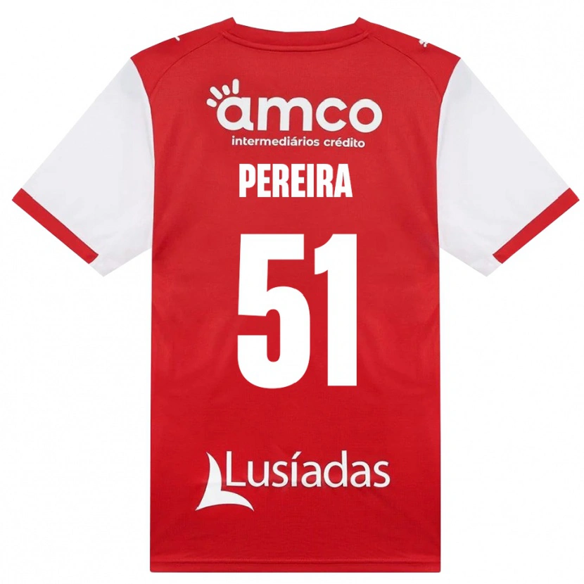 Danxen Hombre Camiseta Evy Pereira #51 Rojo Blanco Negro 1ª Equipación 2026/27 La Camisa México