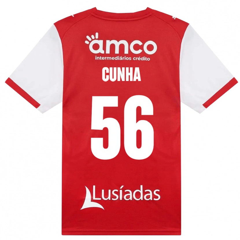 Danxen Hombre Camiseta Romário Cunha #56 Rojo Blanco Negro 1ª Equipación 2026/27 La Camisa México