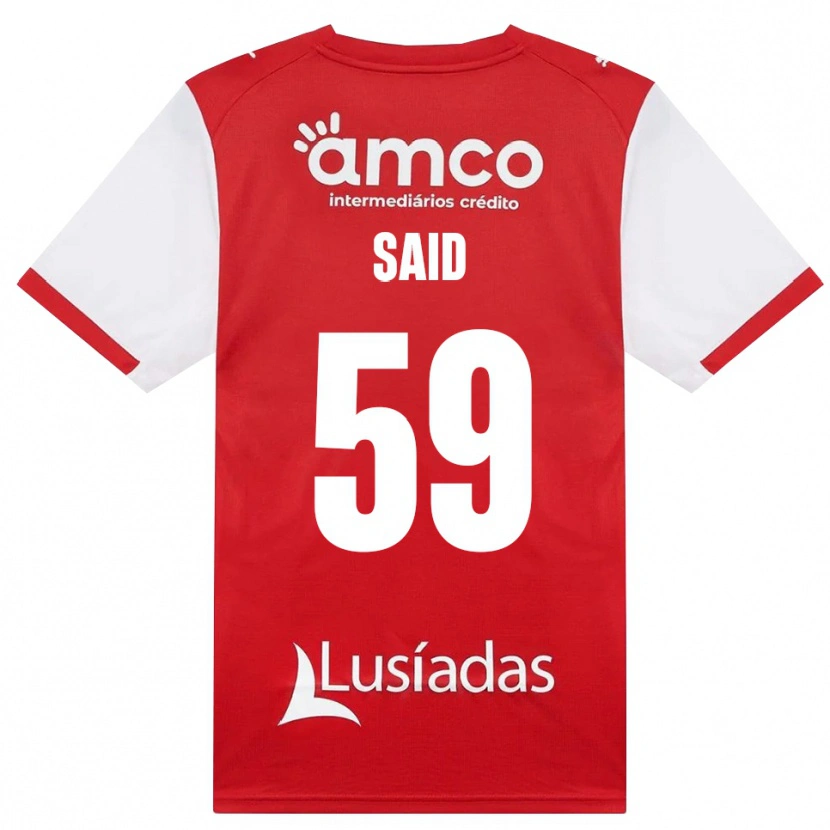 Danxen Hombre Camiseta Yan Said #59 Rojo Blanco Negro 1ª Equipación 2026/27 La Camisa México