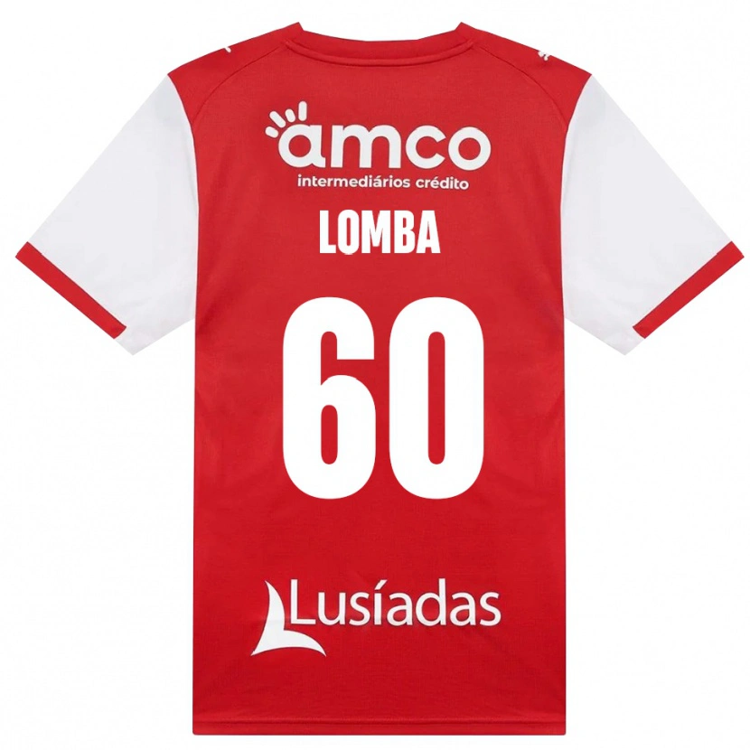 Danxen Hombre Camiseta João Lomba #60 Rojo Blanco Negro 1ª Equipación 2026/27 La Camisa México