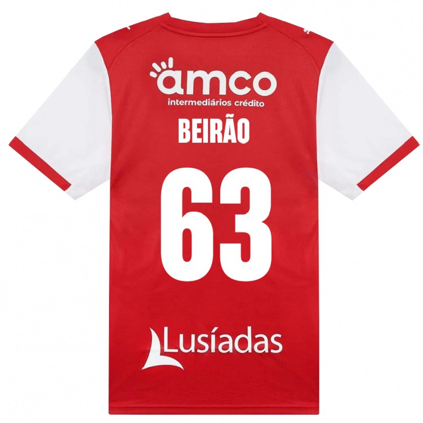 Danxen Hombre Camiseta Rodrigo Beirão #63 Rojo Blanco Negro 1ª Equipación 2026/27 La Camisa México