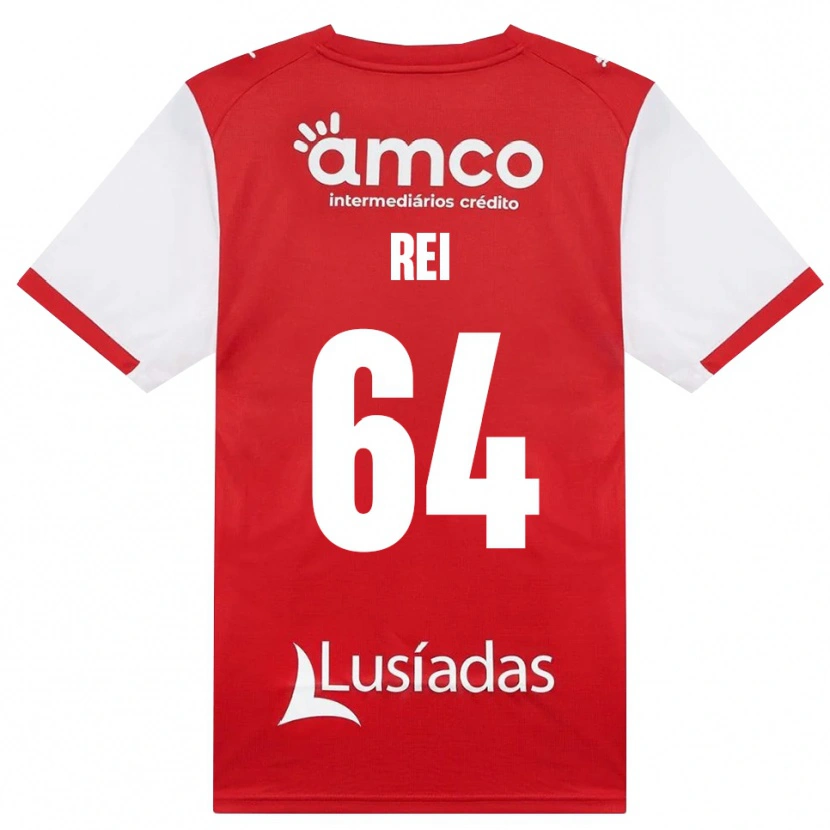 Danxen Hombre Camiseta Ricardo Rei #64 Rojo Blanco Negro 1ª Equipación 2026/27 La Camisa México