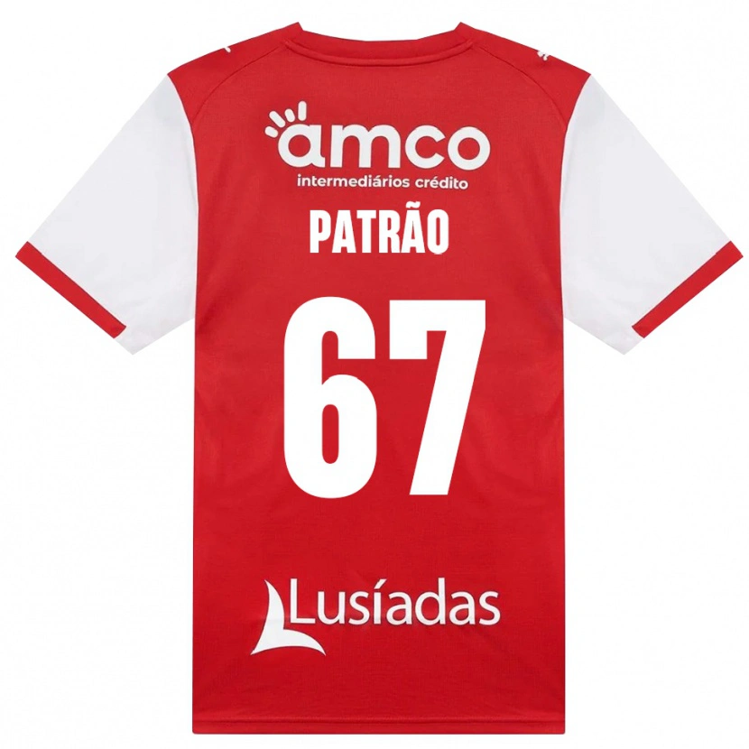 Danxen Hombre Camiseta Afonso Patrão #67 Rojo Blanco Negro 1ª Equipación 2026/27 La Camisa México