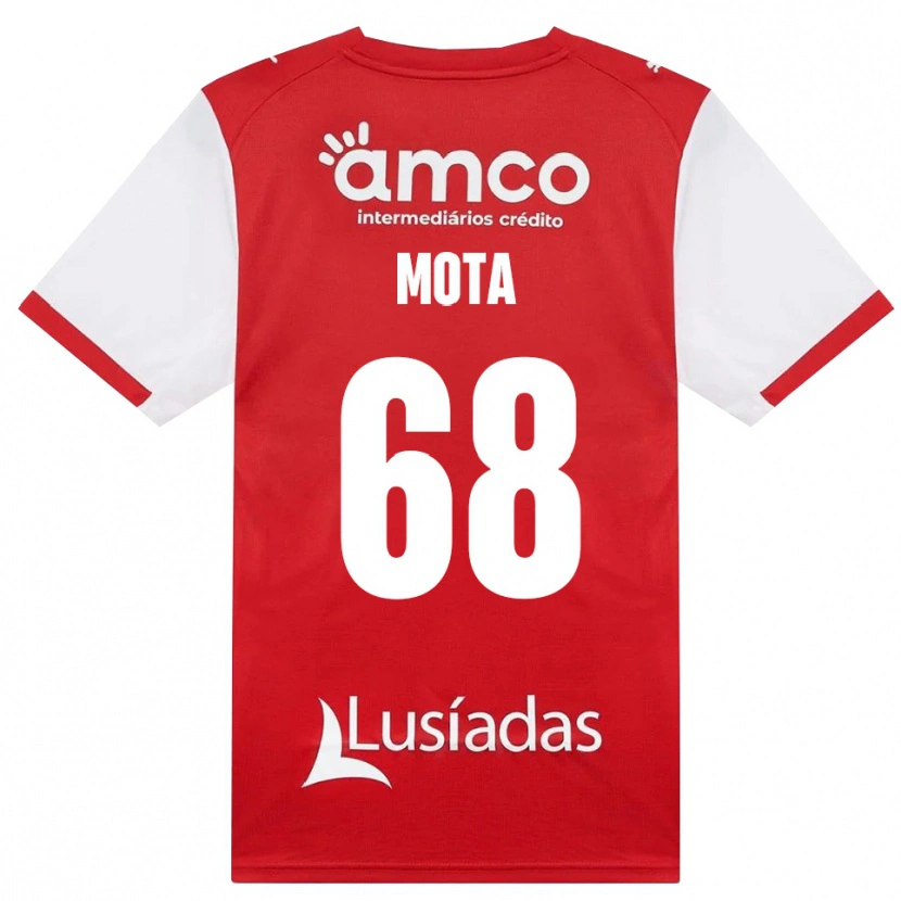 Danxen Hombre Camiseta Edgar Mota #68 Rojo Blanco Negro 1ª Equipación 2026/27 La Camisa México