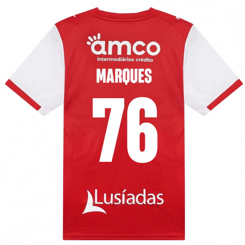 Danxen Hombre Camiseta Tomás Marques #76 Rojo Blanco Negro 1ª Equipación 2026/27 La Camisa México