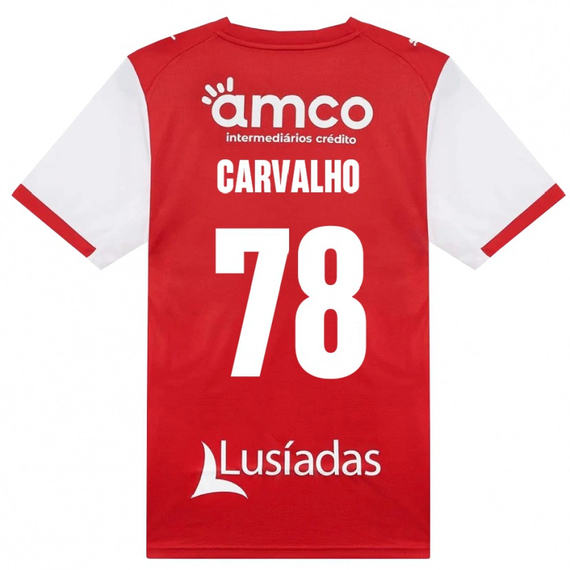 Danxen Hombre Camiseta João Carvalho #78 Rojo Blanco Negro 1ª Equipación 2026/27 La Camisa México