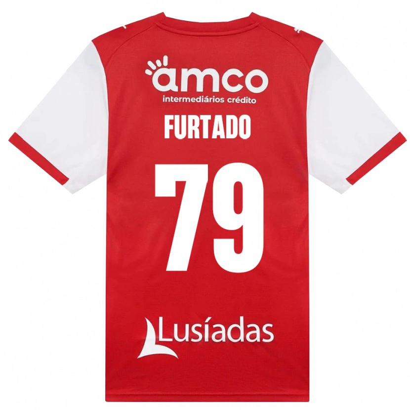 Danxen Hombre Camiseta Rúben Furtado #79 Rojo Blanco Negro 1ª Equipación 2026/27 La Camisa México