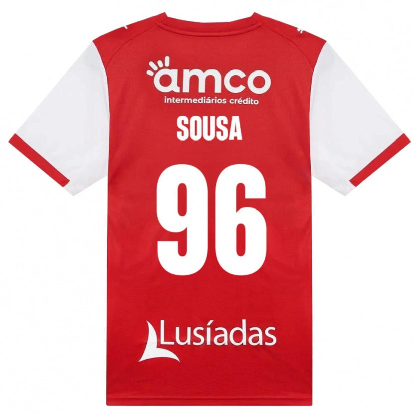 Danxen Hombre Camiseta Afonso Dias Sousa #96 Rojo Blanco Negro 1ª Equipación 2026/27 La Camisa México