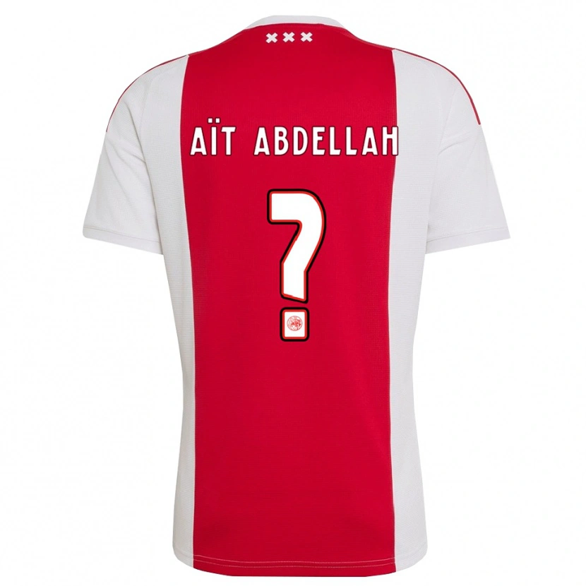Danxen Hombre Camiseta Waleed Aït Abdellah #0 Rojo Blanco Amarillo 1ª Equipación 2026/27 La Camisa México