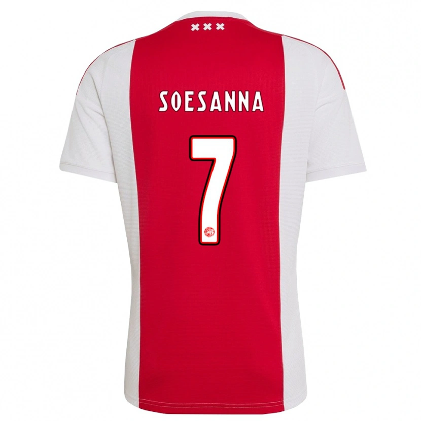 Danxen Hombre Camiseta Jaden Soesanna #7 Rojo Blanco Amarillo 1ª Equipación 2026/27 La Camisa México