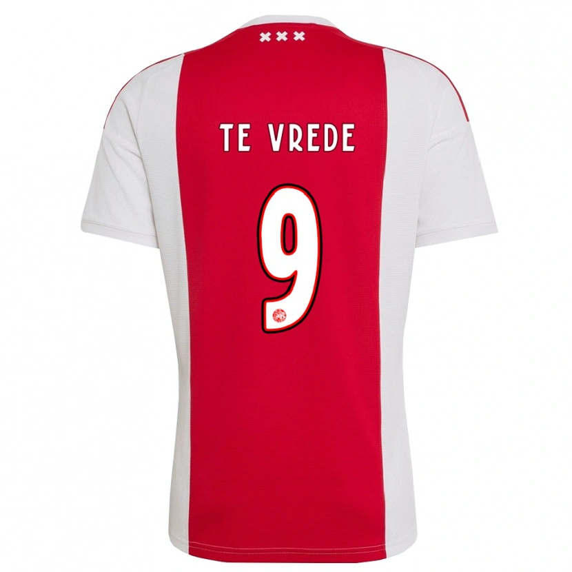 Danxen Hombre Camiseta Mitchell Te Vrede #9 Rojo Blanco Amarillo 1ª Equipación 2026/27 La Camisa México