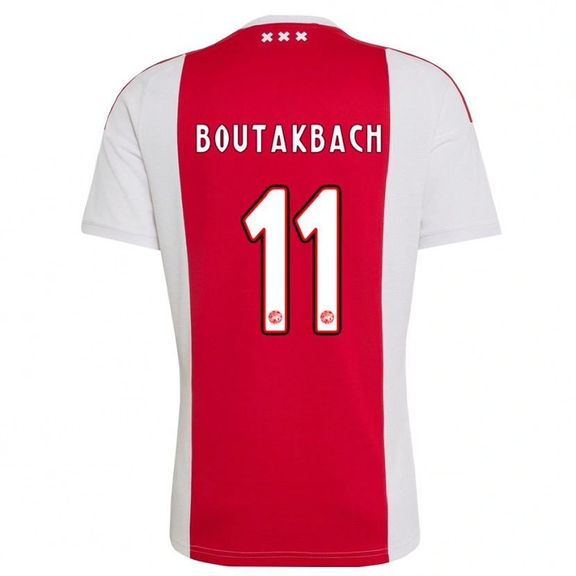 Danxen Hombre Camiseta Massin Boutakbach #11 Rojo Blanco Amarillo 1ª Equipación 2026/27 La Camisa México