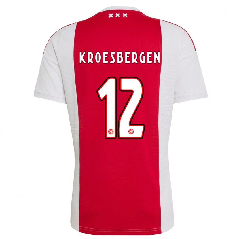 Danxen Hombre Camiseta Branko Kroesbergen #12 Rojo Blanco Amarillo 1ª Equipación 2026/27 La Camisa México