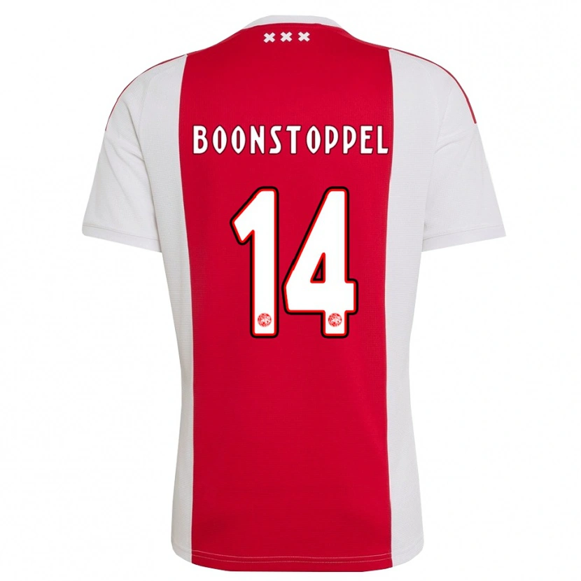 Danxen Hombre Camiseta Jesse Boonstoppel #14 Rojo Blanco Amarillo 1ª Equipación 2026/27 La Camisa México