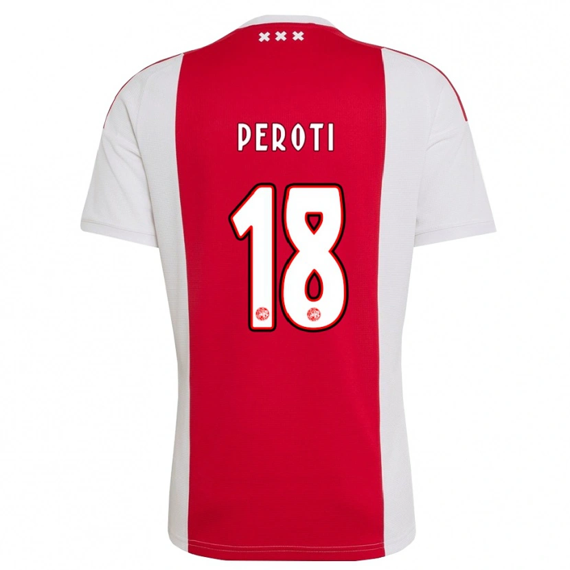 Danxen Hombre Camiseta Eljero Peroti #18 Rojo Blanco Amarillo 1ª Equipación 2026/27 La Camisa México