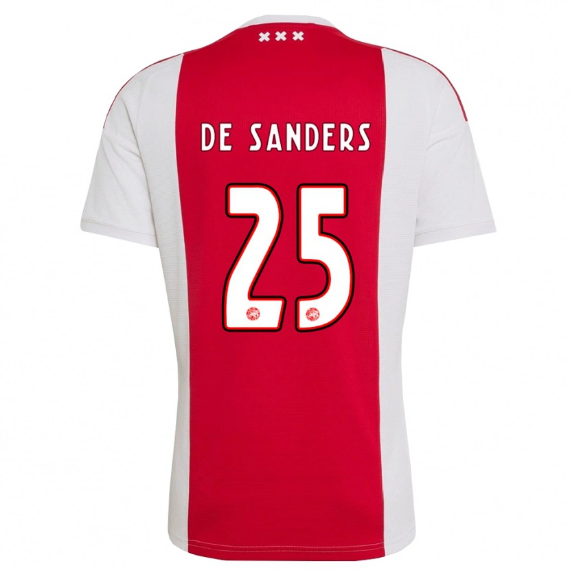 Danxen Hombre Camiseta Kay-Lee De Sanders #25 Rojo Blanco Amarillo 1ª Equipación 2026/27 La Camisa México