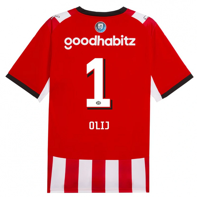 Danxen Hombre Camiseta Nick Olij #1 Rojo Blanco Negro 1ª Equipación 2026/27 La Camisa México