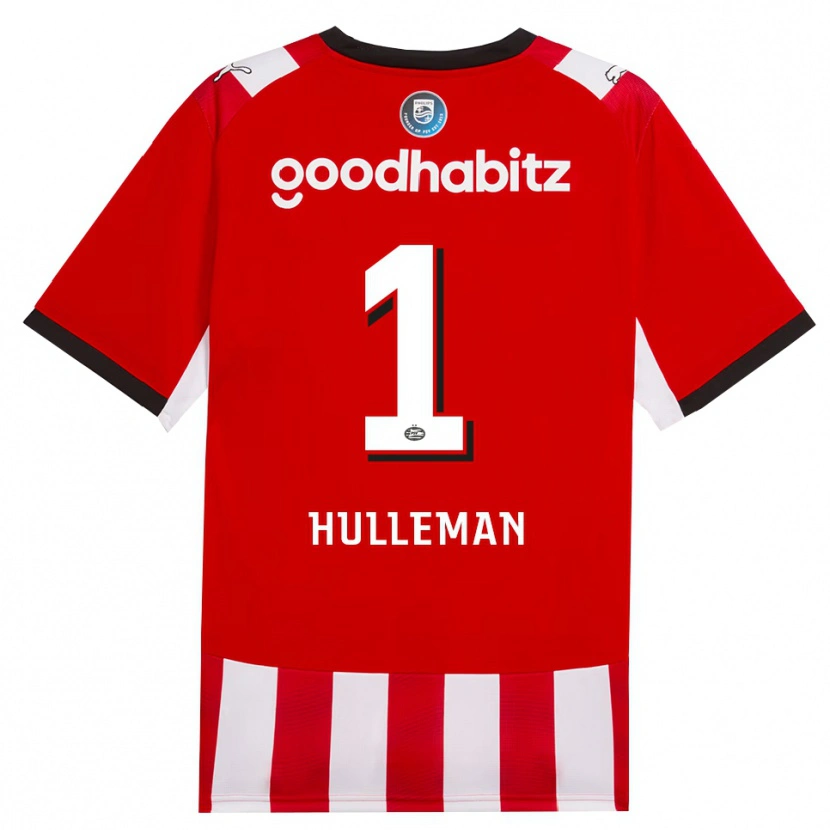 Danxen Hombre Camiseta Daan Hulleman #1 Rojo Blanco Negro 1ª Equipación 2026/27 La Camisa México