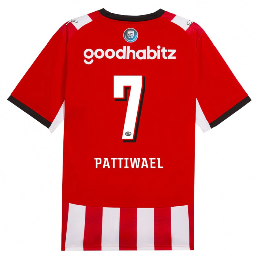 Danxen Hombre Camiseta Naomi Pattiwael #7 Rojo Blanco Negro 1ª Equipación 2026/27 La Camisa México