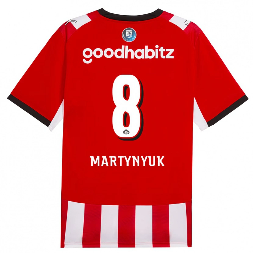 Danxen Hombre Camiseta Anton Martynyuk #8 Rojo Blanco Negro 1ª Equipación 2026/27 La Camisa México