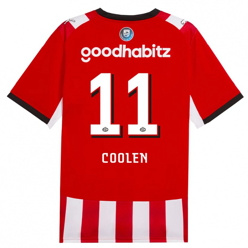 Danxen Hombre Camiseta Nadia Coolen #11 Rojo Blanco Negro 1ª Equipación 2026/27 La Camisa México