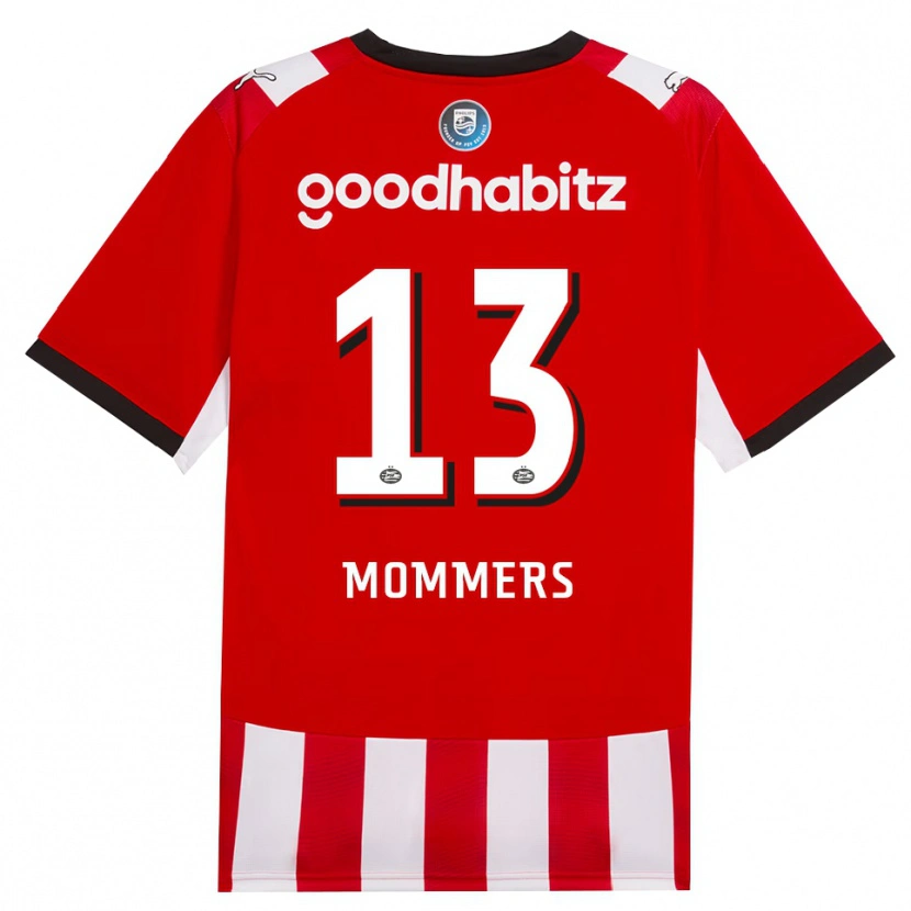 Danxen Hombre Camiseta Ryan Mommers #13 Rojo Blanco Negro 1ª Equipación 2026/27 La Camisa México