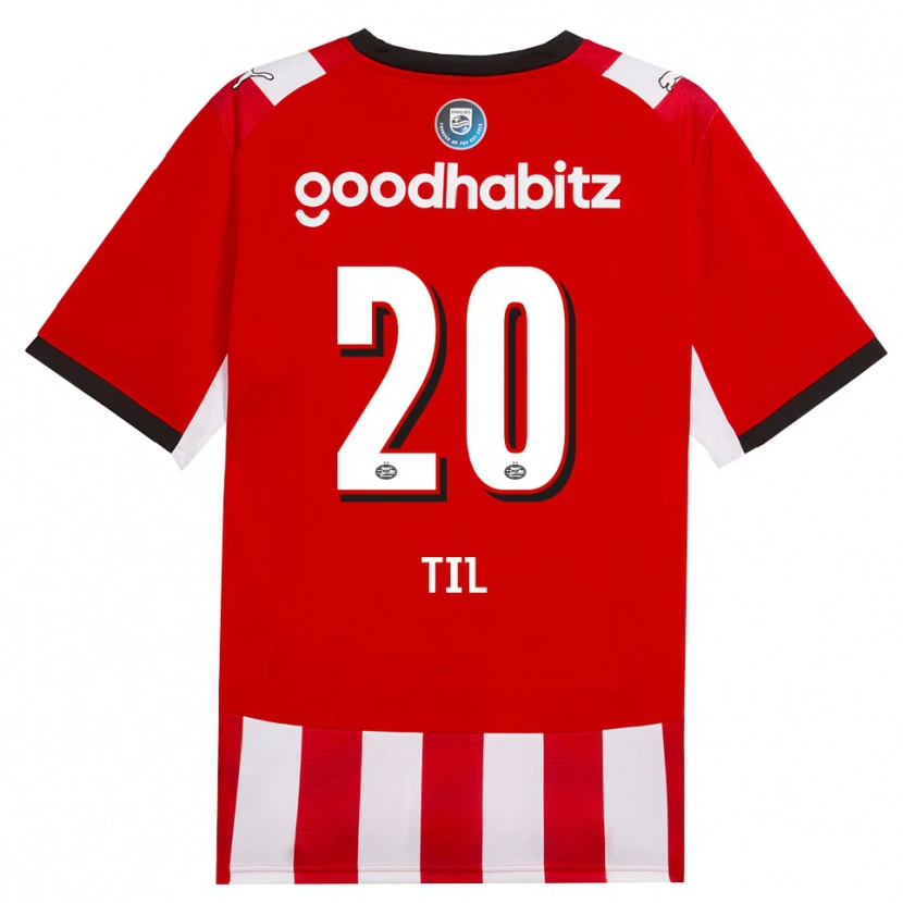 Danxen Hombre Camiseta Guus Til #20 Rojo Blanco Negro 1ª Equipación 2026/27 La Camisa México