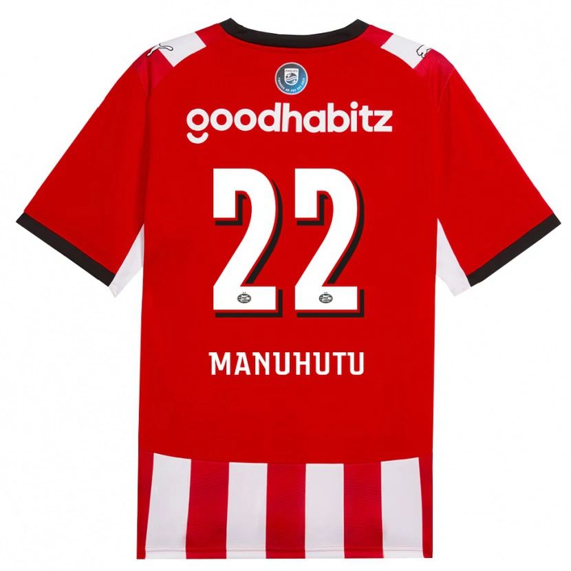 Danxen Hombre Camiseta Rivas Manuhutu #22 Rojo Blanco Negro 1ª Equipación 2026/27 La Camisa México