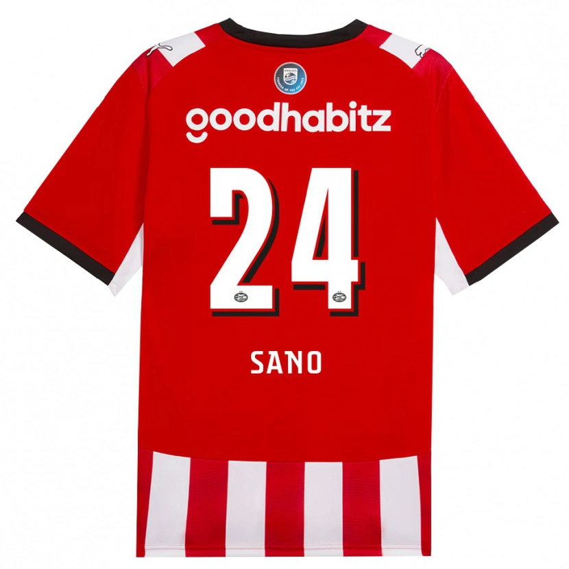 Danxen Hombre Camiseta Kodai Sano #24 Rojo Blanco Negro 1ª Equipación 2026/27 La Camisa México
